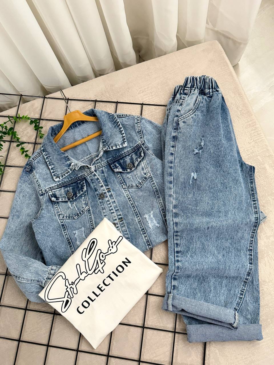 عکس سه تیکه جین استایل - شماره 3